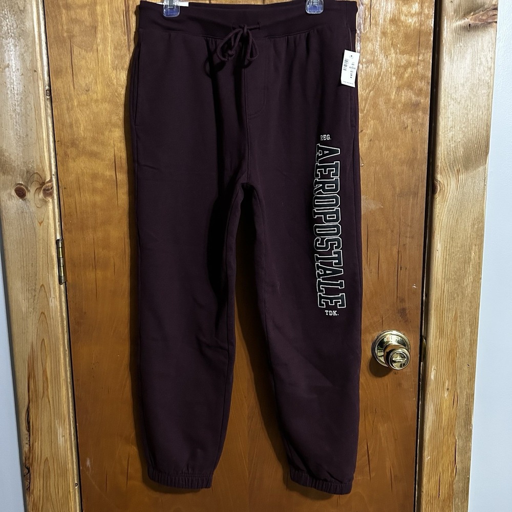 Aeropostale Y2K Burgundy Jogger Style Sweatpants Medium